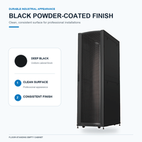 Armoire de serveur en rack personnalisée 19U en acier pour centres de données, armoires de serveur intelligentes avec porte Data Mesh