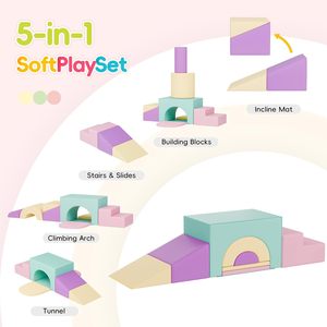 CZFIT - Equipos de Juego de Espuma Suave para Niños, Túnel de Juego Interior Personalizado de Fábrica, Bloques de Escalada para Niños Pequeños - Product Image 3