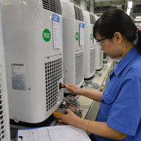 Aire Acondicionado Portátil de 12000 BTU, Unidad de Aire Acondicionado Móvil con Función de Enfriamiento y Deshumidificación, Refrigerante R410a, Mini Aire Acondicionado para Hogar, Hotel y Oficina