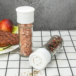 Proveedor profesional, botella de molienda de 100ml, coctelera de pimienta negra, juego de molinillo de sal y pimienta, molinillos de sal de vidrio - Product Image 5