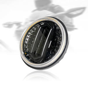 뜨거운 판매 7ich 오토바이 Led 헤드 라이트 12-80V 라운드 4 렌즈 유형 오토바이 Led 라이트 화이트 색상 + 조리개 Led 헤드 라이트 - Product Image 6