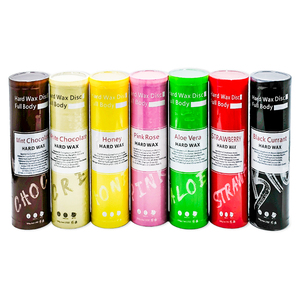 Cire <span class=keywords><strong>dépilatoire</strong></span> professionnelle en perles de cire dure au chocolat blanc 500g en pot PVC pour l'épilation complète du corps en salon, spa ou à domicile - Product Image 4