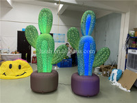 Ballon gonflable en tissu Oxford en forme de cactus avec ventilateur intégré et lumières LED, résistant aux intempéries pour la décoration de jardin