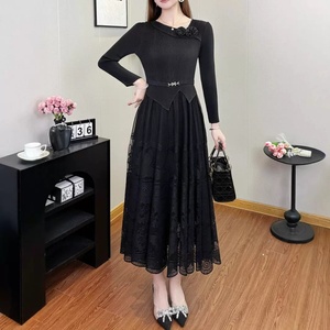 Robe plissée Miyake décontractée grande taille en dentelle pour femmes 2025 – Vente en gros pour fabricants - Product Image 4