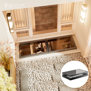 Fuson Aluminium <span class=keywords><strong>Toit</strong></span> en verre Lucarne de <span class=keywords><strong>toit</strong></span> Fenêtre de <span class=keywords><strong>toit</strong></span> ouverte en aluminium Lucarne modulaire à double vitrage Véranda étanche - Product Image 2
