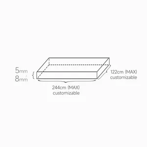 Frosting 5mm/8mm Acrylic Sheet Customized Plexiglass Sheet Processing Raw Material Transparency Acrylic Acrylic Cutting Board