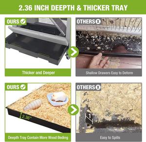 <span class=keywords><strong>Cage</strong></span> de rat furet à 5 niveaux solide et écologique pour chinchillas hérissons écureuils gerbilles-maison anti-mastication pour animaux de compagnie - Product Image 3