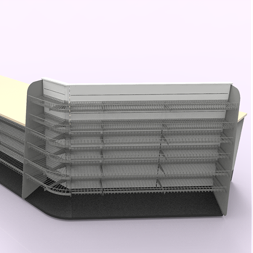 Розничный магазин оборудования для удобного магазина кассира проверка металлического прилавка