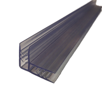 Profilé d'angle en PVC transparent pour affichage, extrusion plastique clair, pour maintenir des panneaux de 5 mm à 6 mm, 90 degrés