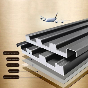 Tejas de aleación de aluminio Great Wall instaladas en el techo, lámina de techo <span class=keywords><strong>tipo</strong></span> sándwich de aluminio, paneles de techo de aluminio con junta vertical. - Product Image 1