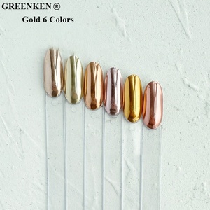 54 couleurs Laser miroir Chrome or titane poudre Super lumineux <span class=keywords><strong>effet</strong></span> Fluorescence bricolage personnalisé ongles Chrome poudre - Product Image 3