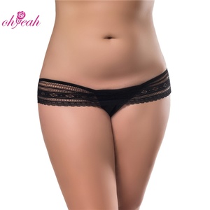 Braguitas de Encaje Negro Sexy con Espalda de Encaje para Mujer, Ropa Interior Femenina Suave y Transpirable con Buena Elasticidad, Lencería Femenina <span class=keywords><strong>en</strong></span> Oferta - Product Image 2