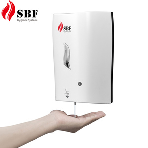 Distributeur automatique <span class=keywords><strong>de</strong></span> savon liquide sans contact SBF pour <span class=keywords><strong>salle</strong></span> <span class=keywords><strong>de</strong></span> <span class=keywords><strong>bain</strong></span> d'hôtel, 1000 ml, mural, à capteur, en ABS, alimenté par piles - Product Image 1