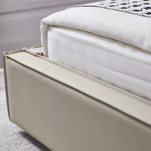 Lit King Offre Spéciale lit double rembourré chambre moderne villa ensemble de meubles d'appartement lit en tissu - Product Image 4