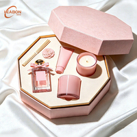 Boîte en papier rigide personnalisée avec base octogonale, couvercle, éponge, gaufrage UV, estampage à chaud, papier couché, emballage aseptique, parfum, soins de la peau
