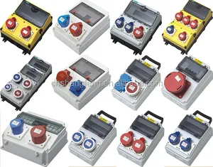 Hộp ổ cắm điện ngoài trời di động, chống nước, đa năng, chất liệu nhựa ABS, đạt chuẩn IP65, dùng cho công nghiệp - Product Image 1