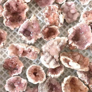 Wholesale High Quality <b>Crystal</b> Geode Natural Irregular Argentina Pink Amethyst Geode <b>Cluster</b> for Decoration - Product Image 2