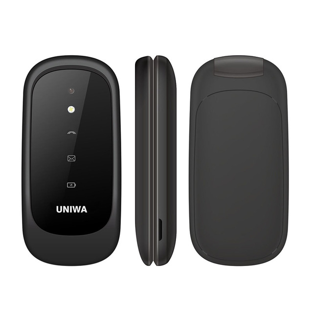 OEM UNIWA F9E Dual SIM Unlocked Classic Mini Flip Phone GSM Keypad Feature Mobile Telefono with LED Indicator