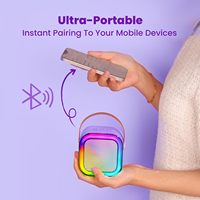 Портативный MP3-плеер IROO K-51 Mini унисекс для детей, подарок на день рождения, с 2 беспроводными микрофонами, для детей от 4 до 12+ лет, для вечеринок