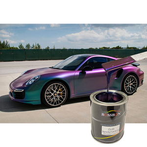 Peinture Voiture Caméléon à Changement de Couleur, Teinte Arc-en-Ciel Multiples Couleurs, Peinture Laser Argentée, Matériau Polyuréthane pour Réparation et Rénovation - Product Image 1