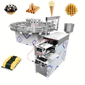Máquina eléctrica para hacer galletas, cono de helado, pancakes, rollo de huevos de Fénix de Gas, máquina plegable para hacer gofres, galletas crujientes, hornear