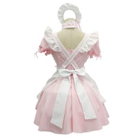 Costume de cosplay de style japonais Echo Maid Dress, ensemble uniforme rose mignon pour femmes