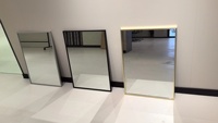 Miroir de sécurité en acrylique incassable avec cadre en aluminium, miroir mural incassable pour les écoles, les prisons et les gymnases