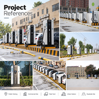 Station de recharge commerciale pour véhicules électriques CCS2 CCS1 GB/T CHAdeMO Chargeur rapide DC CE OCPP Double pistolet 60/80/120/160/180/240kW Carte QR IP55