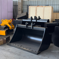 Bucket Hidrolik OEM/ODM Single Grading Bucket Hydraulic Tilting Bucket untuk Mini Excavator 2-3.5 Ton