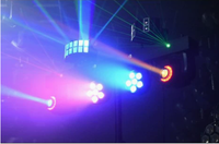 Ensemble d'éclairage de scène DJ 2 mini têtes mobiles + 2 lumières PAR + 2 lumières papillon Équipement d'éclairage de scène populaire pour les fêtes