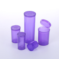 Vente en gros 5 DR Squeeze Pop Top Conteneurs Pots en plastique anti-odeur avec couvercles