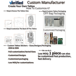 Tatuaggio Temporaneo Personalizzato Semi-Permanente, Impermeabile, Resistente al Sudore, Non Riflettente, Non Tossico, Realistico, Durata 2 Settimane, Adesivo per <span class=keywords><strong>Tatuaggi</strong></span> Finti Sicuro - Product Image 4