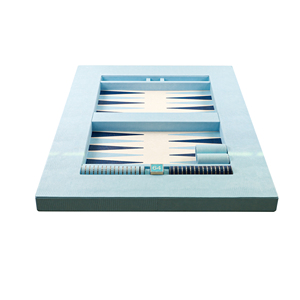 Set di Backgammon Artigianale su Misura con Tavolo in Pelle e Pedine di Alta Qualità - Product Image 5
