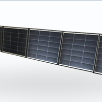Q300 300W Faltbares Solarpanel 6 Faltbare Abschnitte Tragbares Solarladegerät für Powerstation Camping Wohnmobil