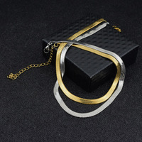 Collier ras du cou en acier inoxydable avec pendentif lame, couleur or et argent, tendance, court, vente en gros, ne ternit pas