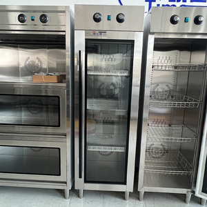 خزانة تعقيم تجارية ذات باب واحد بدرجة حرارة متوسطة مع دوران الهواء الساخن وتعقيم بالأشعة فوق البنفسجية/الأوزون مصنوعة من الفولاذ المقاوم للصدأ 304 - Product Image 2