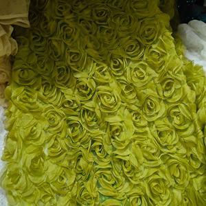 12 couleurs dentelle broderie 3D Rose fleur tissu - Product Image 6