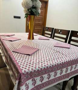 Elegante Juego de Manteles de Algodón para Mesa de Comedor con 6 Servilletas, Ideal para Comidas Festivas, Fiestas, Celebraciones, Banquetes de Boda, Uso en el Hogar y la Cocina - Product Image 2