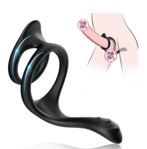 penisring gay Man Penis Ring Silicone Semen Lock Ring Delay Ejaculation High Elasticity  Time Lasting Cock Ring Adult SM Sex Toys For Men Gay main image 0