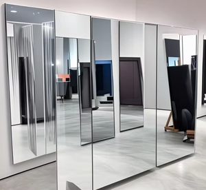 Verre miroir argenté avec dos en vinyle de 3 mm, 4 mm, 5 mm, 6 mm d'épaisseur pour salle de sport, porte coulissante, armoire, au meilleur prix de <span class=keywords><strong>Qinhuangdao</strong></span> - Product Image 4