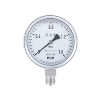 Manomètre anti-vibration en acier inoxydable BLD, manomètre de mesure de pression industriel pour machines, équipements électriques