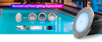 Lampe LED subaquatique OEM/ODM 10 pouces pour piscine, étanche IP68, certifiée ETL, AC12V18W/40W RGB/RGBW, en acier inoxydable SS316L, remplacement Pentair IntelliBrite