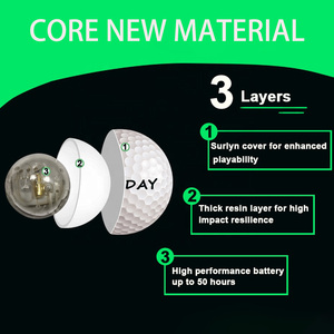 Pelotas <span class=keywords><strong>de</strong></span> Golf LED Premium <span class=keywords><strong>de</strong></span> Tres Piezas, Activadas por Impacto, Duraderas, 6 Colores Cristalinos, Logotipo Personalizado, Brillan en la Oscuridad, para Regalo Festivo - Product Image 4