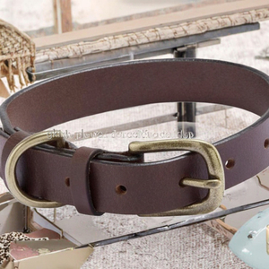 Collier de chien en cuir réglable luxueux avec boucle en métal Anneau en D Style moderne simple pour chats pour l'entraînement Fournitures - Product Image 2