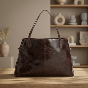 Pochette décontractée en cuir véritable imperméable avec fermeture éclair, bandoulière, légère, durable, écologique, pour femme, grande taille - Product Image 6