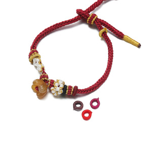Colorful <b>Braided</b> Rope Rings Small Diy Jewelry <b>Accessories</b> For Bracelet Making Hand Knitting Craft Supplies - Product Image 2