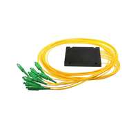 Divisor PLC de Fibra Óptica ABS 1x8 de Alta Calidad con Conector SC/APC o LC para Redes FTTB/FTTC/FTTH