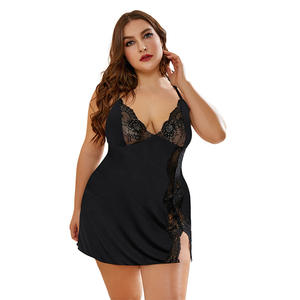 Lencería Sexy de Talla Grande 5XL para Mujer, Personalización de Leopardo, Camisones de Encaje - Product Image 5