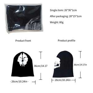 หน้ากากศีรษะลายหัวกะโหลก Luminous Riding Mission สำหรับสวมใส่เล่นเกม CS พิมพ์ลายด้วยเทคนิคซิลค์สกรีน ผลิตจากผ้าสแปนเด็กซ์/โพลีเอสเตอร์ สำหรับทุกเพศ ขนาดรอบศีรษะ 48-50 ซม. - Product Image 4