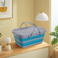 Boîte de rangement pliable en plastique personnalisable Organisateur pliable pour usage domestique pour le linge avec fonction de suspension
